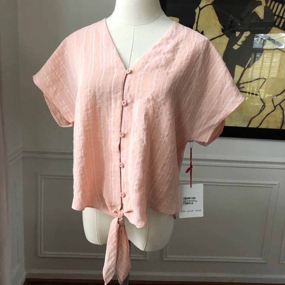 NWT The Good Jane Sweet Petals Short Sleeve Pink S